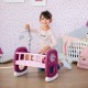 Leagan pentru papusa Smoby Baby Nurse mov cu carusel