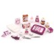 Set cadita si accesorii pentru papusi Smoby Baby Nurse Nursery mov