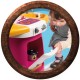 Bucatarie Smoby Masha and The Bear Cooky roz cu portocaliu
