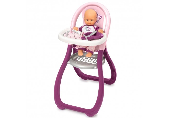 Scaun de masa pentru papusi Smoby Baby Nurse