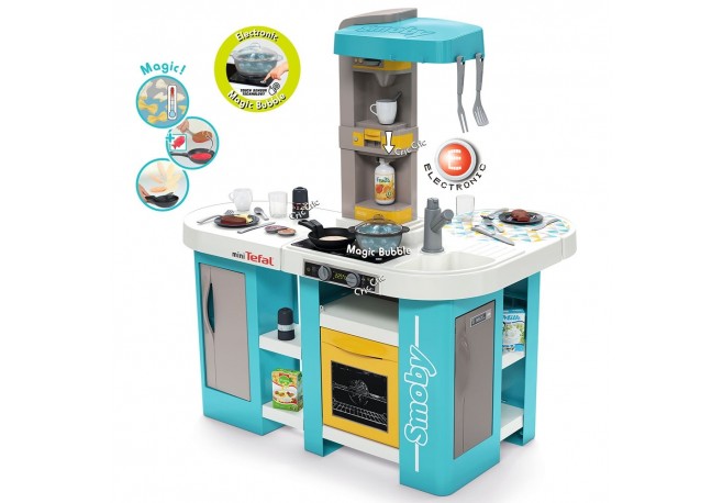 Bucatarie Smoby Tefal Studio XL Bubble albastru