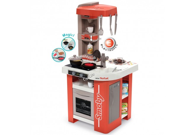 Bucatarie Smoby Mini Tefal Studio rosu