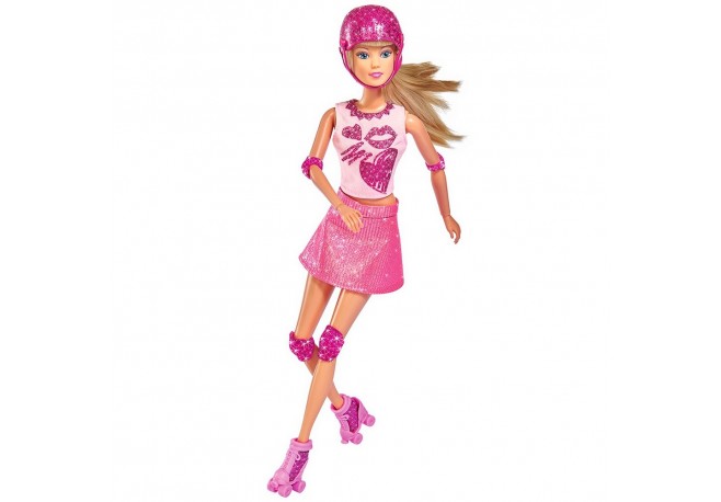 Papusa Simba Steffi Love Glitter Skates 29 cm cu accesorii