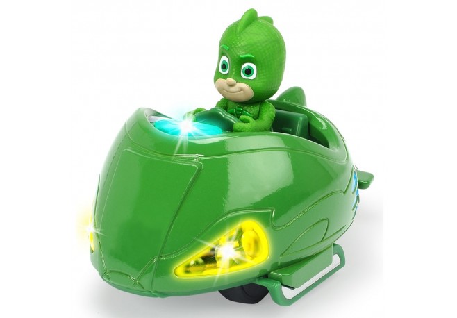 Masina Dickie Toys Eroi in Pijama Mission Racer Gekko cu figurina