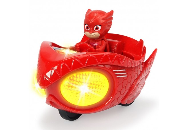Masina Dickie Toys Eroi in Pijama Mission Racer Owlette cu figurina