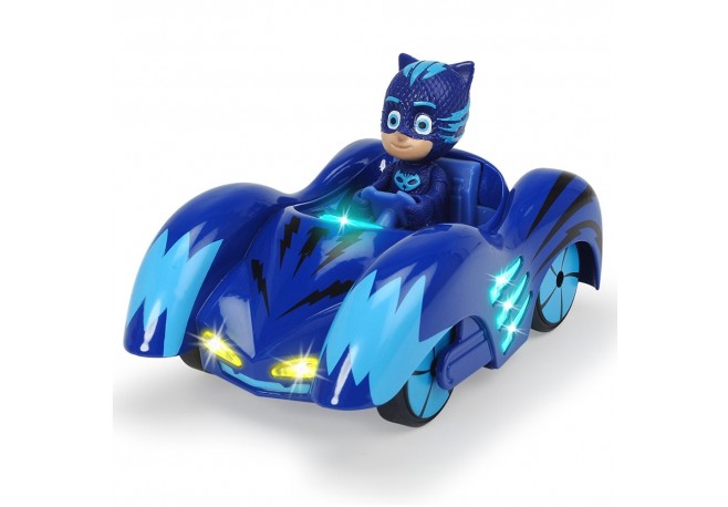 Masina Dickie Toys Eroi in Pijama Mission Racer Cat-Car cu figurina