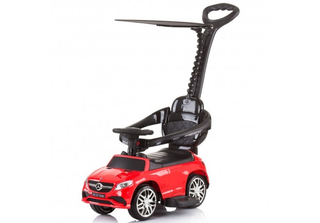 Masinuta de impins Chipolino Mercedes AMG GLE 63 Coupe red cu maner si copertina