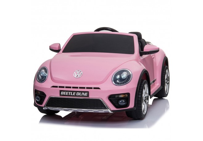 Masinuta electrica Chipolino Volkswagen Beetle Dune pink