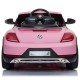 Masinuta electrica Chipolino Volkswagen Beetle Dune pink