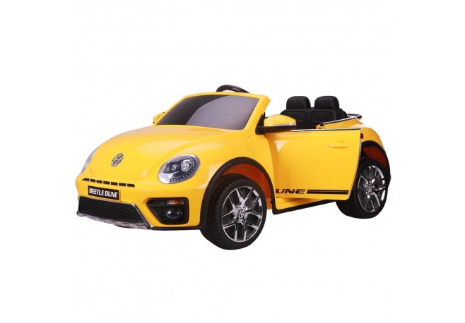Masinuta electrica Chipolino Volkswagen Beetle Dune yellow
