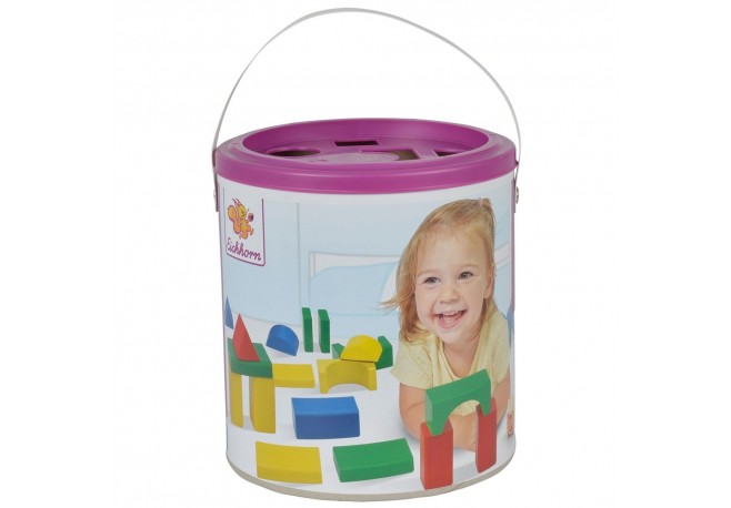 Jucarie Eichhorn Cuburi in galetusa Heros Shape 30 piese