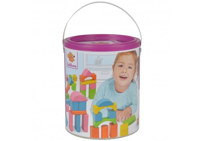 Jucarie Eichhorn Cuburi in galetusa Heros Blocks 75 piese