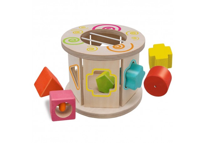 Jucarie din lemn cu sortator Eichhorn Role Stacking