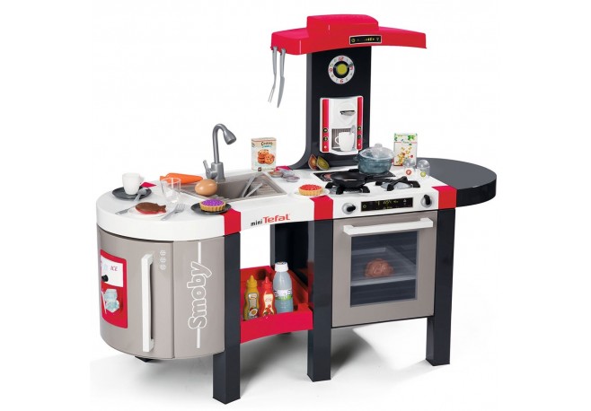 Bucatarie Smoby Tefal French Touch Bubble cu oala magica si accesorii