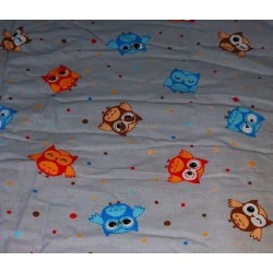 Lenjerie MyKids Mini Bufnite Gri 4+1 Piese 120x60