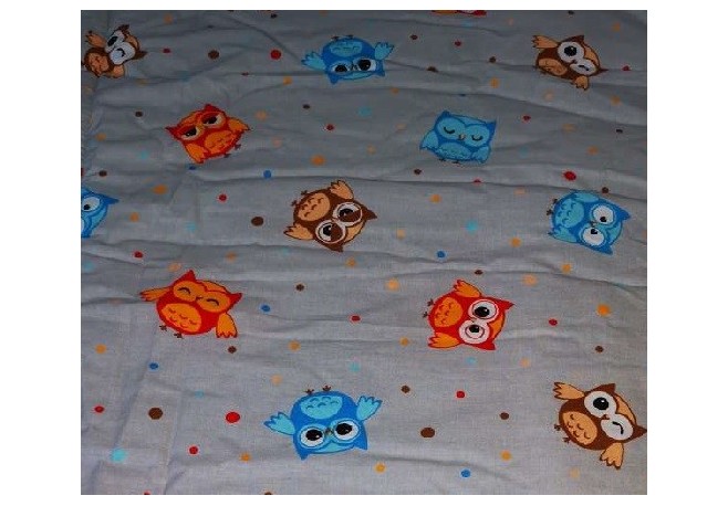 Lenjerie MyKids Mini Bufnite Gri 4+1 Piese 120x60