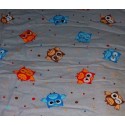 Lenjerie MyKids Mini Bufnite Gri 4+1 Piese 120x60
