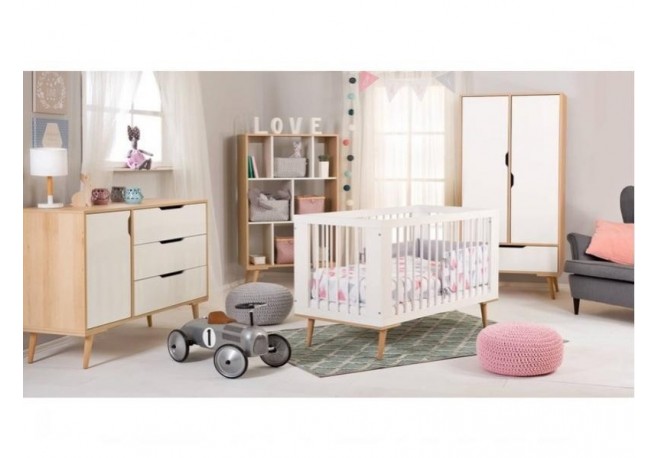 Mobilier Camera Copii Si Bebelusi KLUPS SOFIE Alb Natur