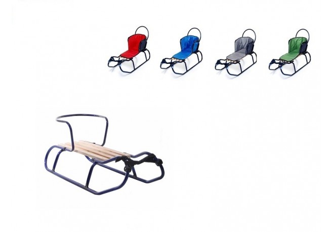 Saniuta MyKids cu husa si spatar detasabil Albastru