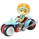 Motocicleta Smoby 44 Cats cu figurina Lampo 77 cm