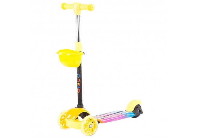 Trotineta Chipolino Disco yellow pink