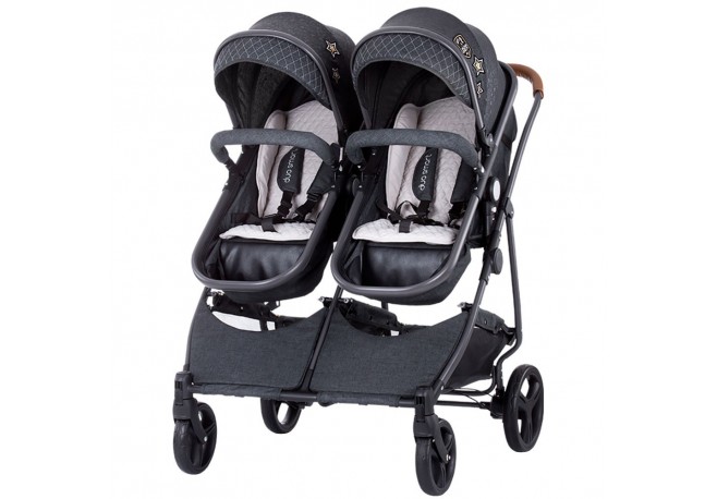 Carucior gemeni Chipolino Duo Smart graphite linen