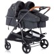 Carucior gemeni Chipolino Duo Smart graphite linen
