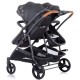 Carucior gemeni Chipolino Duo Smart graphite linen