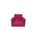 Fotoliu din burete pentru copii MyKids Stelute Pink White