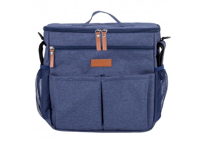 Rucsac si gentuta termoizolanta de infasat Chipolino blue jeans