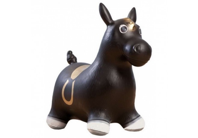 Saritor gonflabil John Wild West Horse negru
