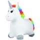 Saritor gonflabil John Unicorn alb cu husa plusata
