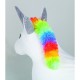 Saritor gonflabil John Unicorn alb cu husa plusata