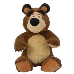 Jucarie de plus Simba Masha and the Bear Bean Bag Bear 20 cm