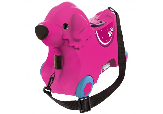 Masinuta de impins tip valiza Big Bobby Trolley pink