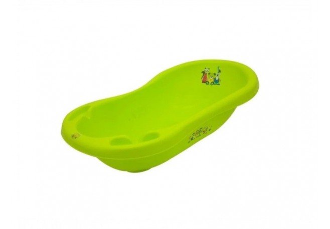 Cadita de baie bebe cu termometru MyKids Bear&Friends 100 cm Green