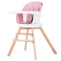 Scaun de masa cu sezut rotativ Chipolino Rotto 3 in 1 orchid