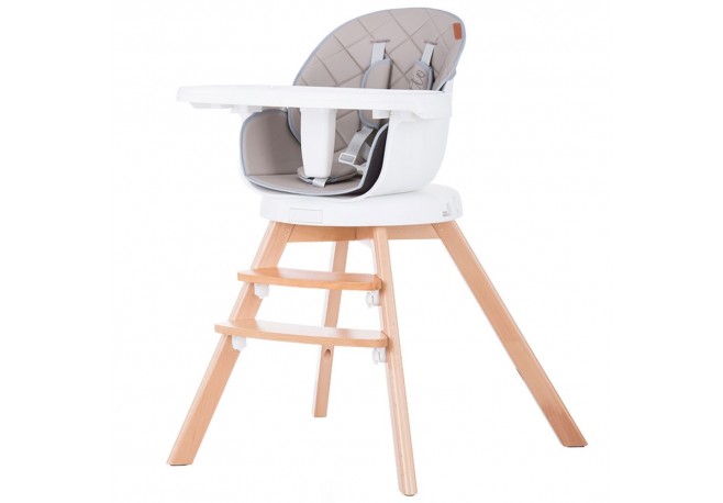 Scaun de masa cu sezut rotativ Chipolino Rotto 3 in 1 mocca