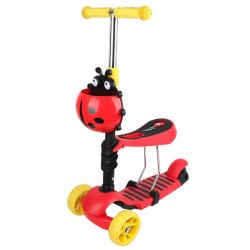 Trotineta Chipolino Kiddy Evo red black