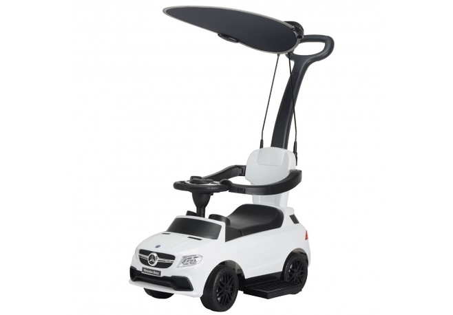 Masinuta de impins cu maner si copertina Chipolino Mercedes AMG GLE 63 white