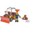 ATV Simba Fireman Sam Sam Mercury Snow Quad cu lama de zapada figurina Sam si accesorii