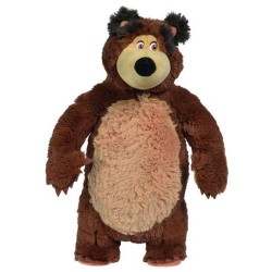 Jucarie de plus Simba Masha and the Bear Bean Bag Bear 40 cm