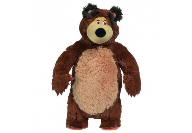 Jucarie de plus Simba Masha and the Bear Bean Bag Bear 40 cm
