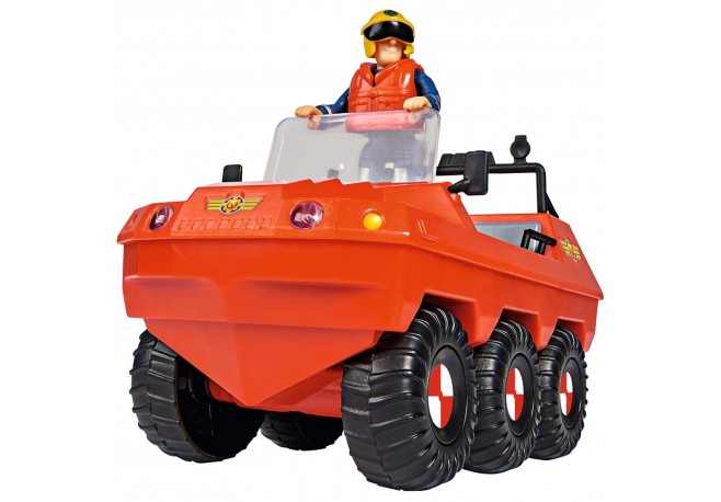 Masina de pompieri Simba Fireman Sam Sam Hydrus cu figurina si accesorii
