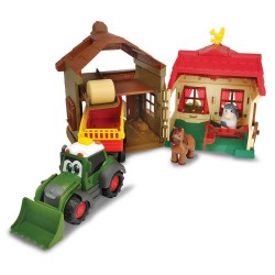 Set Dickie Toys Happy Farm House cu tractor si accesorii