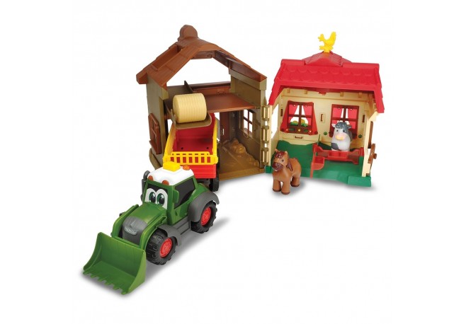 Set Dickie Toys Happy Farm House cu tractor si accesorii
