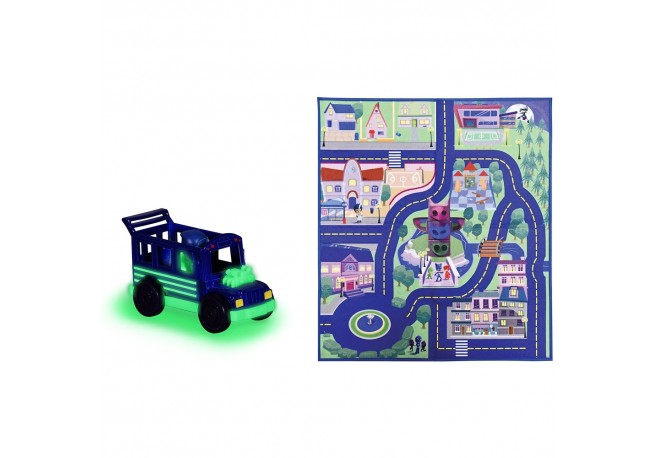 Covoras de joaca Dickie Toys Eroi in Pijama cu masina