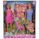 Set Simba papusi Steffi Love Happy Family cu 3 papusi carucior si accesorii