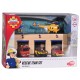 Pista de masini Dickie Toys Fireman Sam Sam Fire Rescue Team cu 3 masinute 1 elicopter si 1 figurina