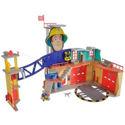 Jucarie Simba Statie de pompieri Fireman Sam Sam Ultimate Firestation XXL cu figurina si accesorii